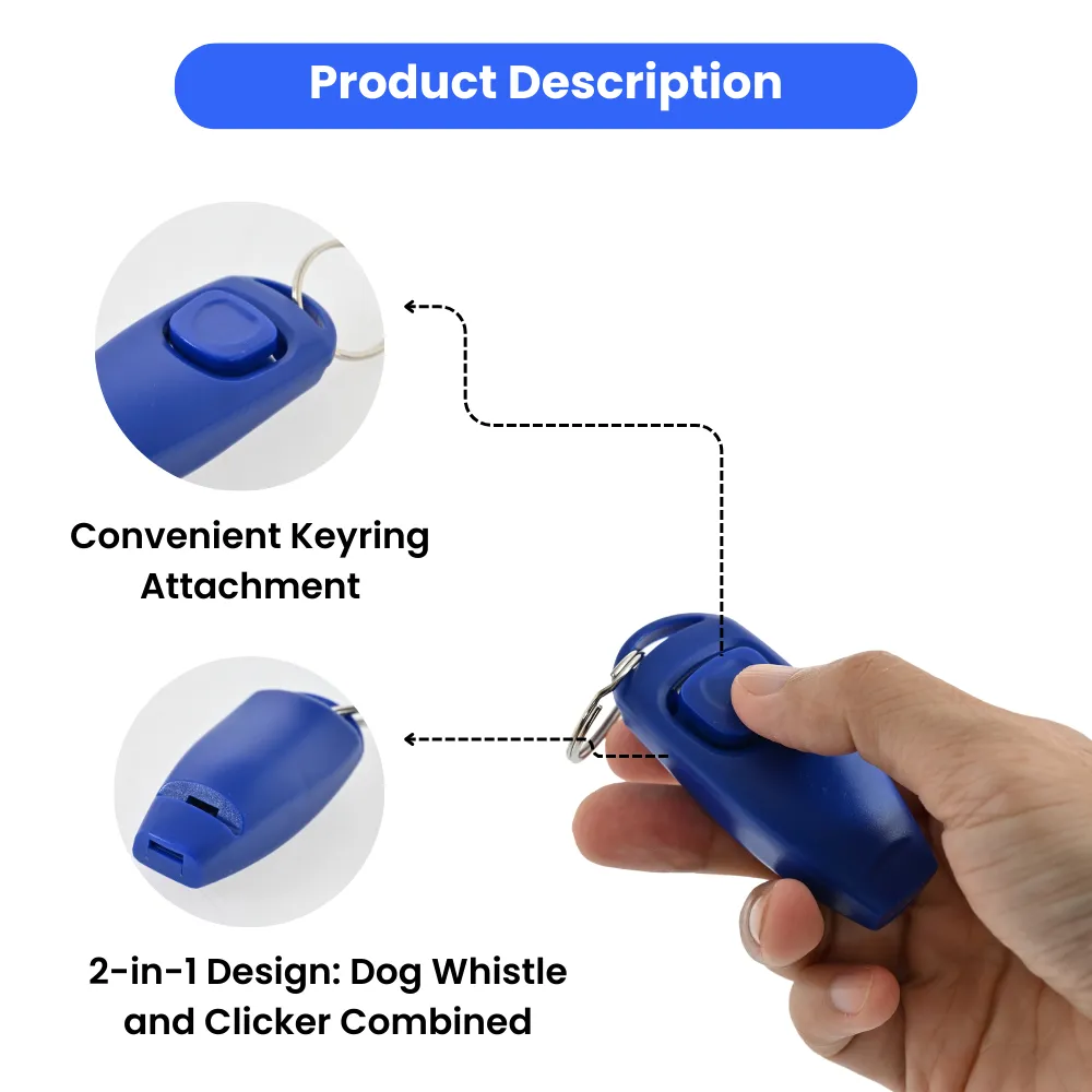 2 In 1 Dog Whistle Clickers