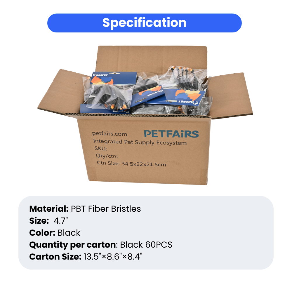 Black pet tear stain brush