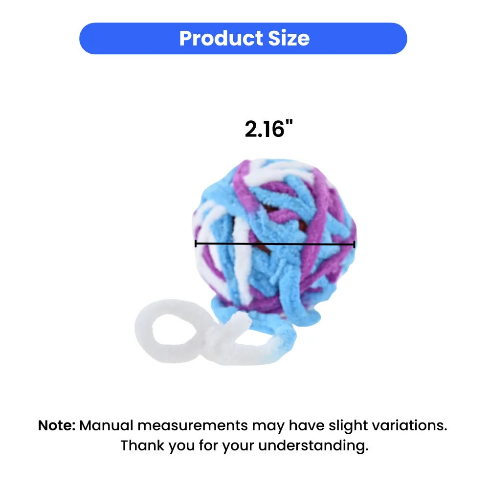 Colorful Cat Ball Toy (Set of 2)