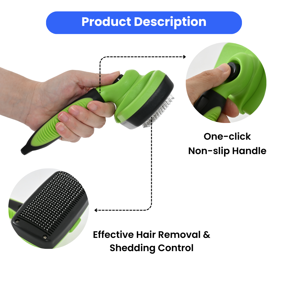 Comfortable dog grooming tool