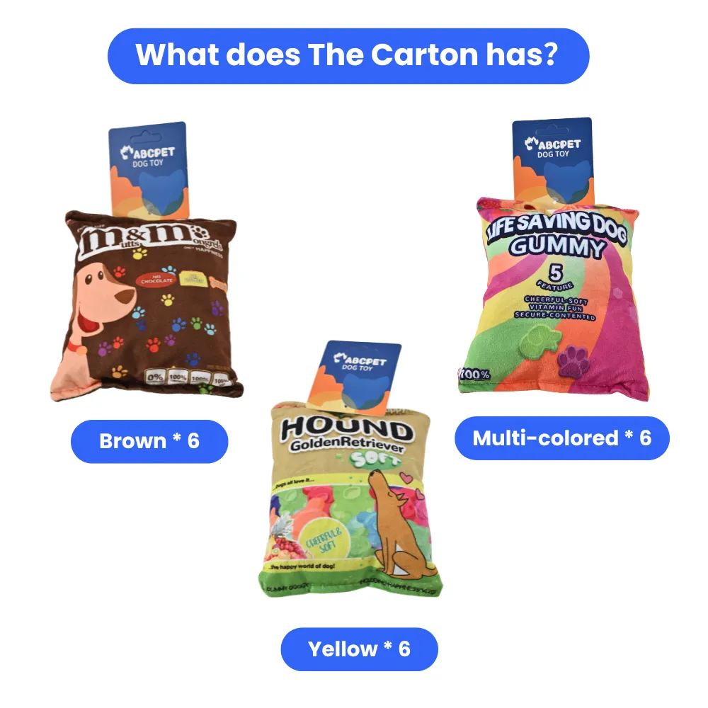 Crinkle Dog Plush Toy