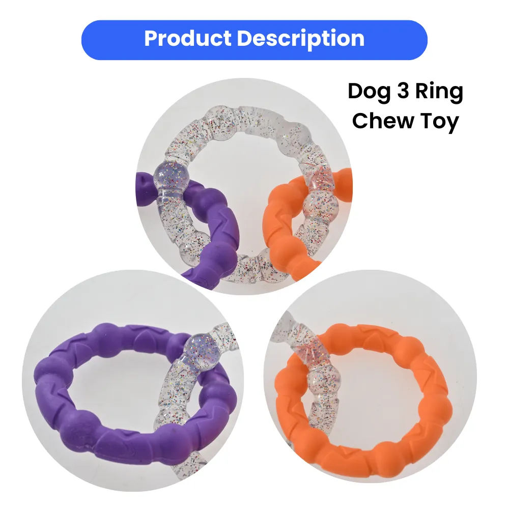 Custom Dog 3 Ring Chew Toy