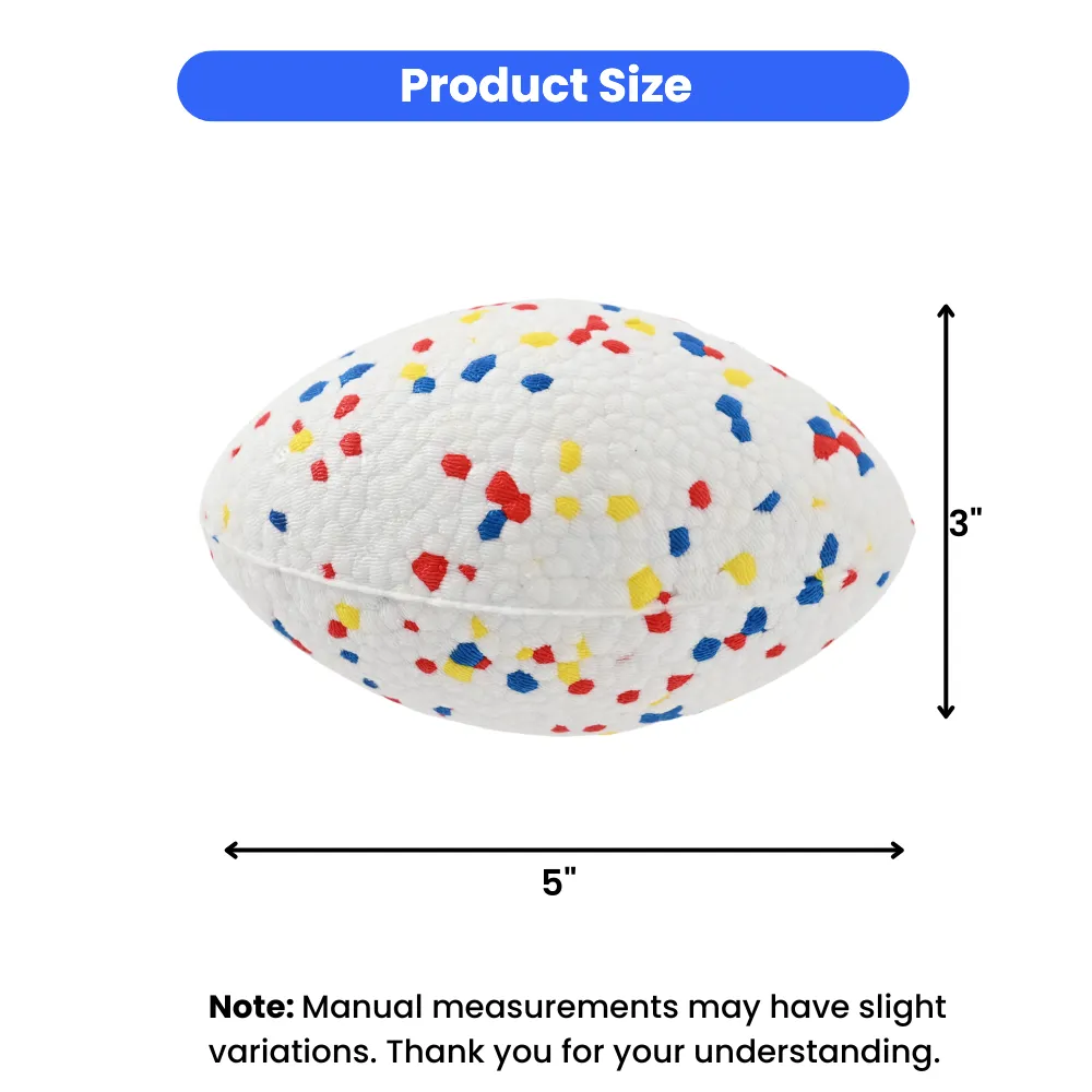 Dog ETPU Oval Ball Toy Size