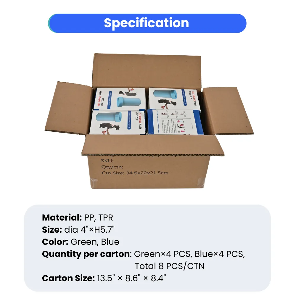 Dog Paw Cleaner Specification