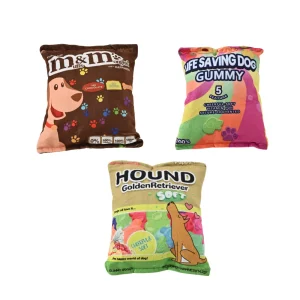 Dog Plush Toy with Crinkle