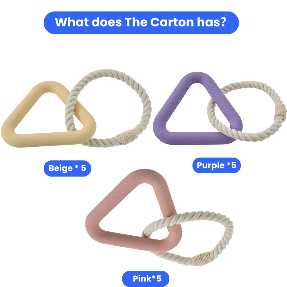 Dog Pull Ring Toy with Rope