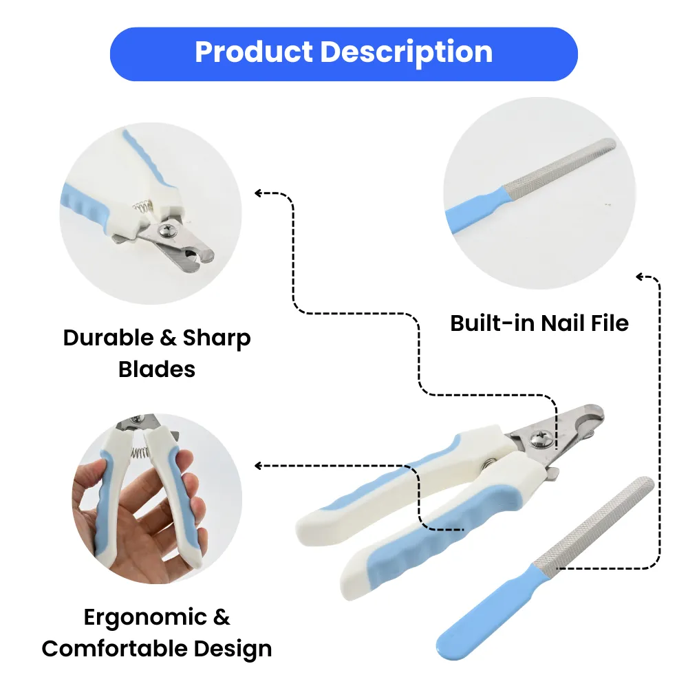 Durable Pet Nail Clipper Set