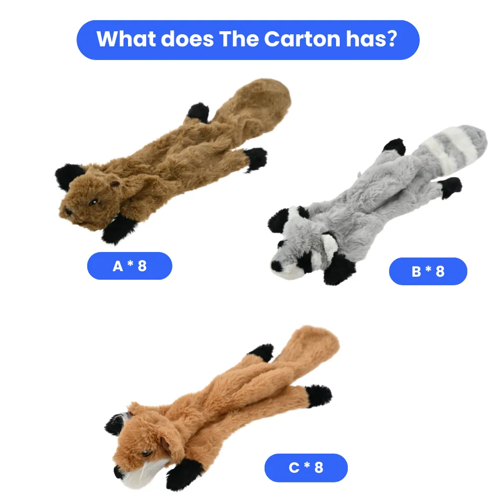 No Stuffing Dog Toys Color