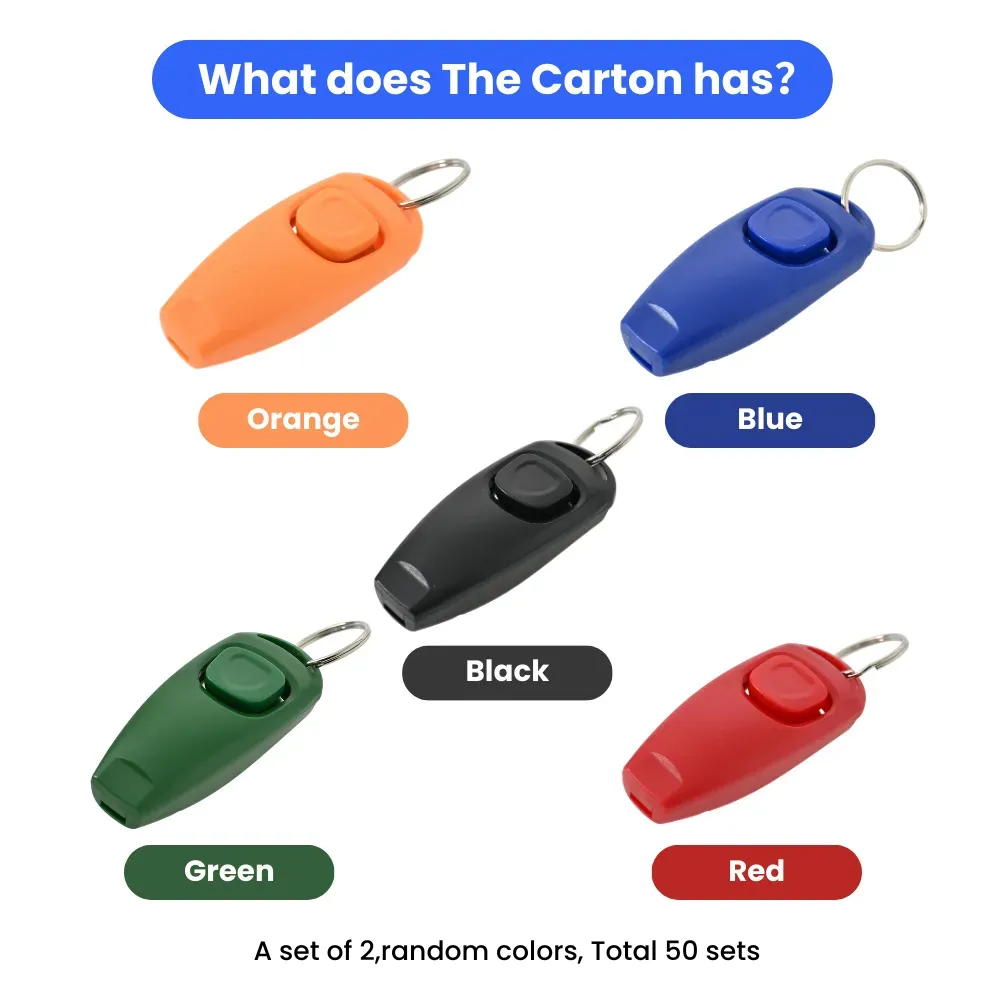 Pet Whistle Clickers Color