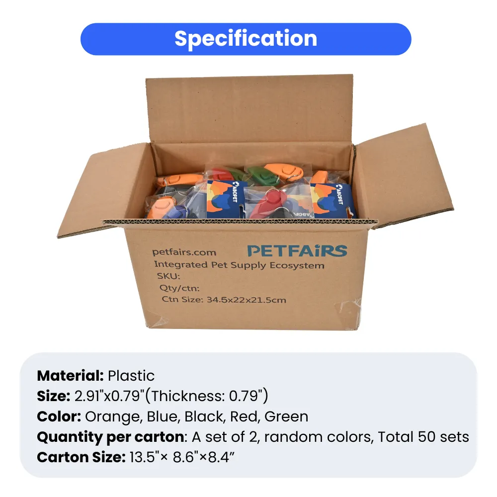 Pet Whistle Clickers Specification