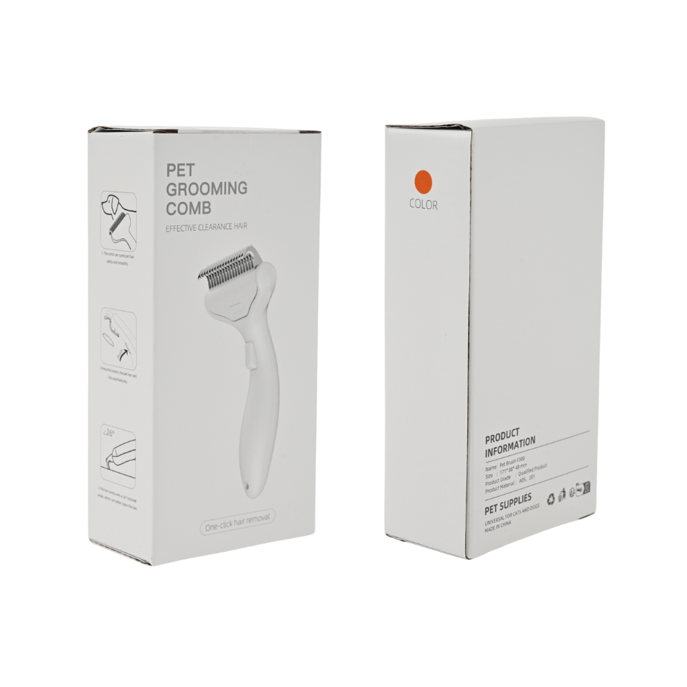 Pet hair removal comb