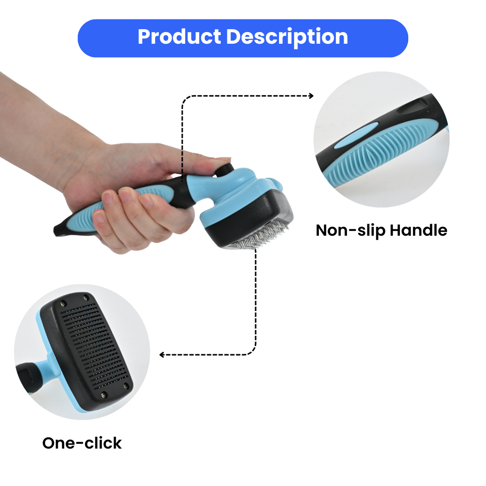 Pet hair removal grooming set