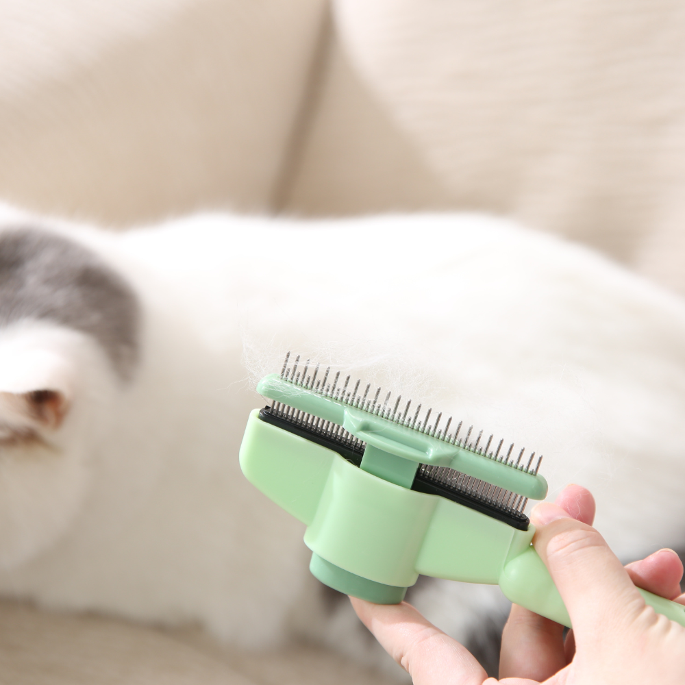 Pet hair shedding brush