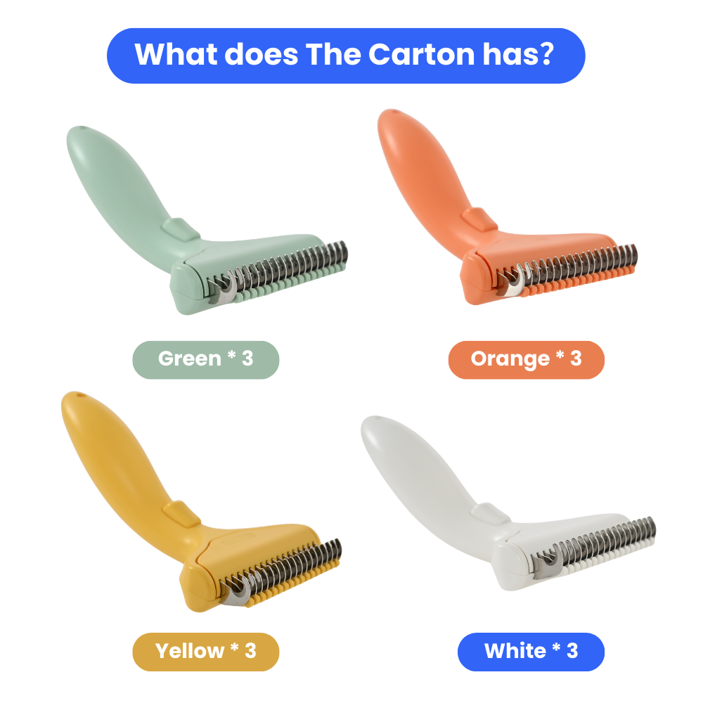 Self-cleaning deshedding brush