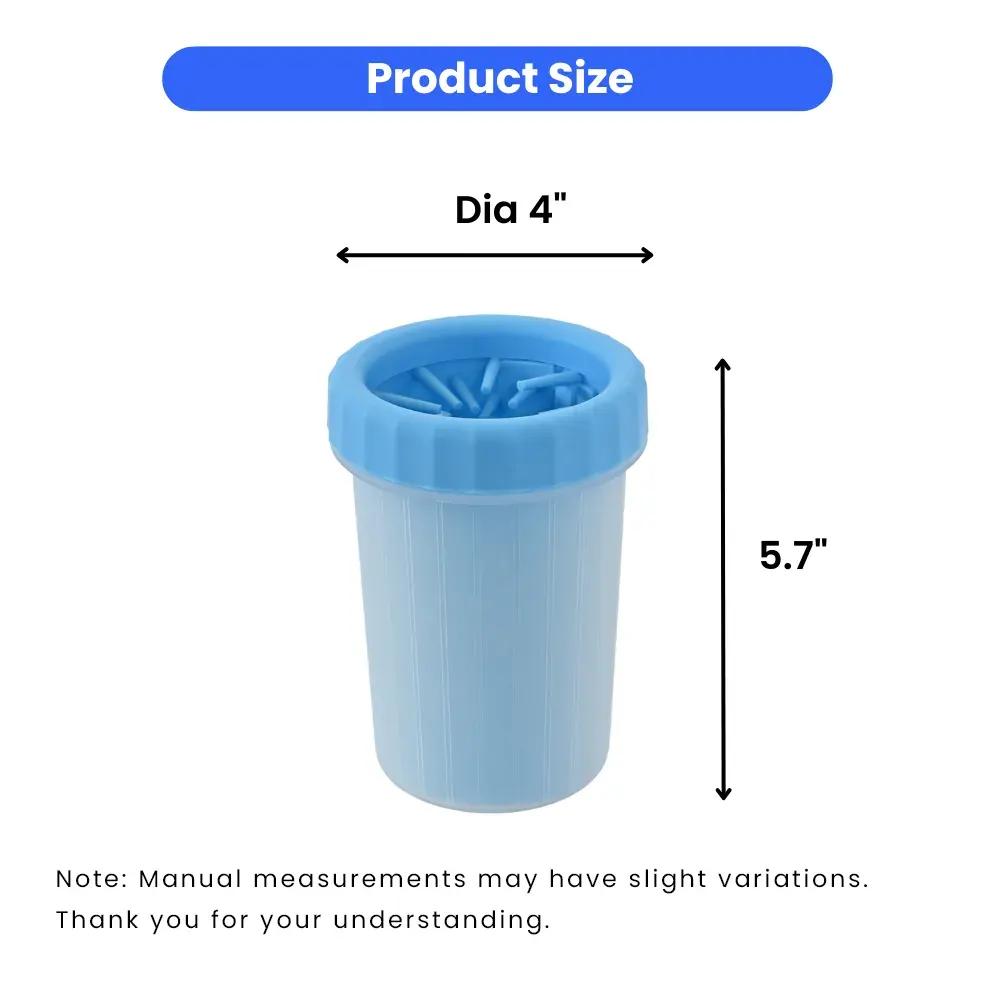 Size of Dog Paw Cleaner