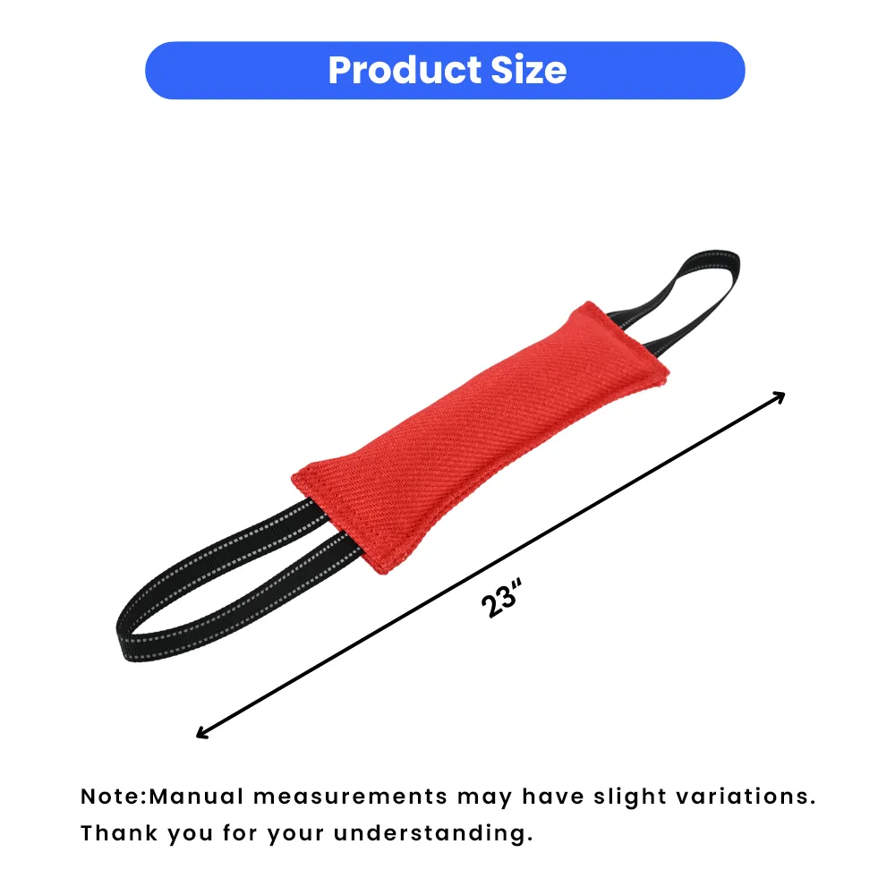 Size of dog tug toy