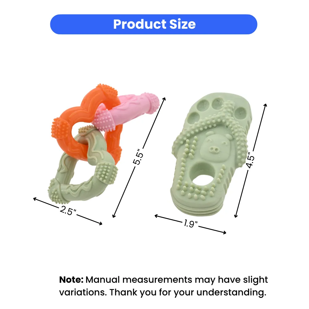 Soft Puppy Chew Toy Set