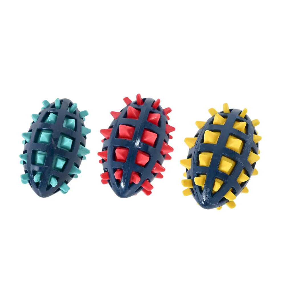 Squeaky Spiked TPR Dog Toy