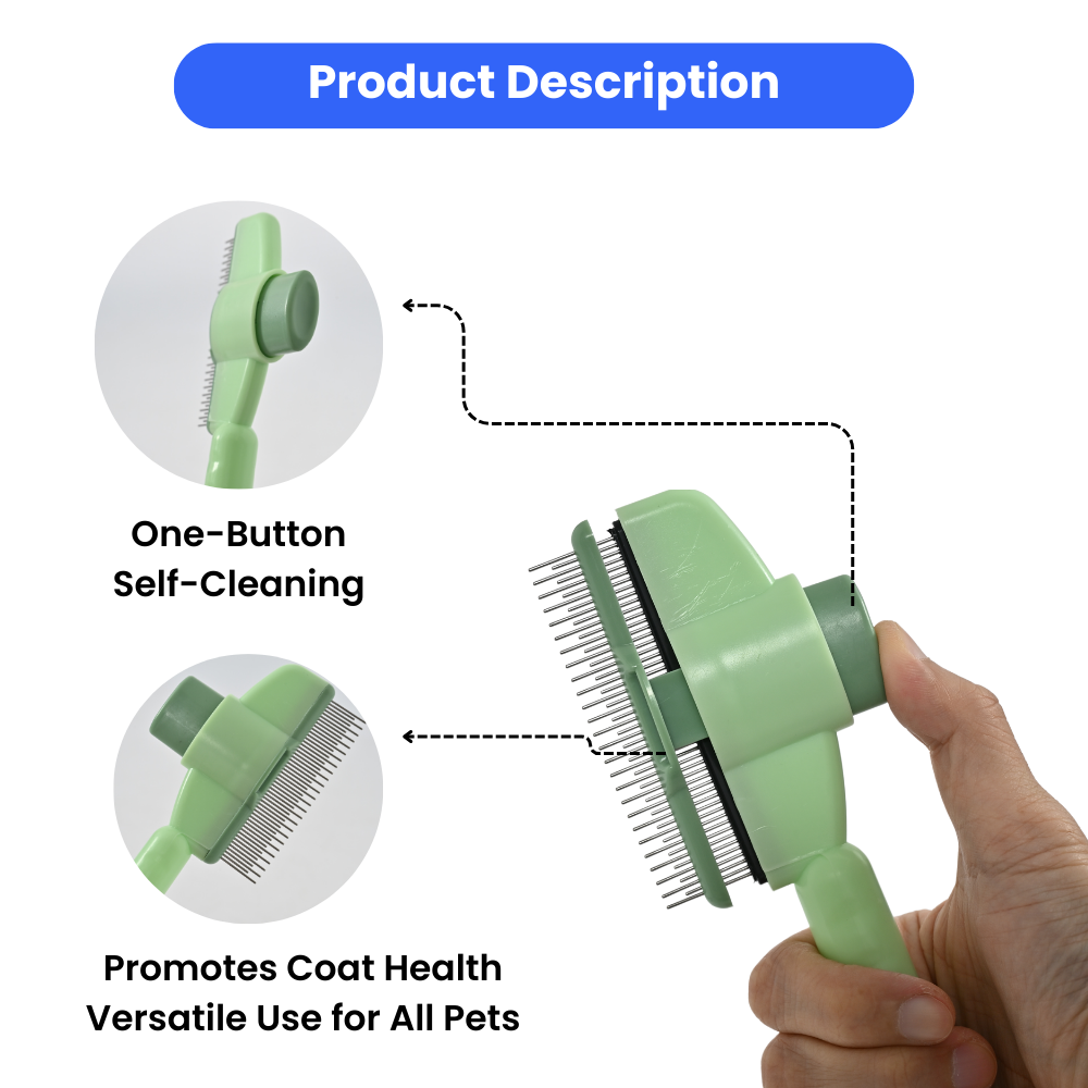 Stainless steel pet grooming tool