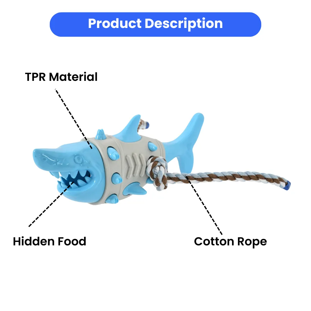 Top Shark Shape Dog Chew Toy
