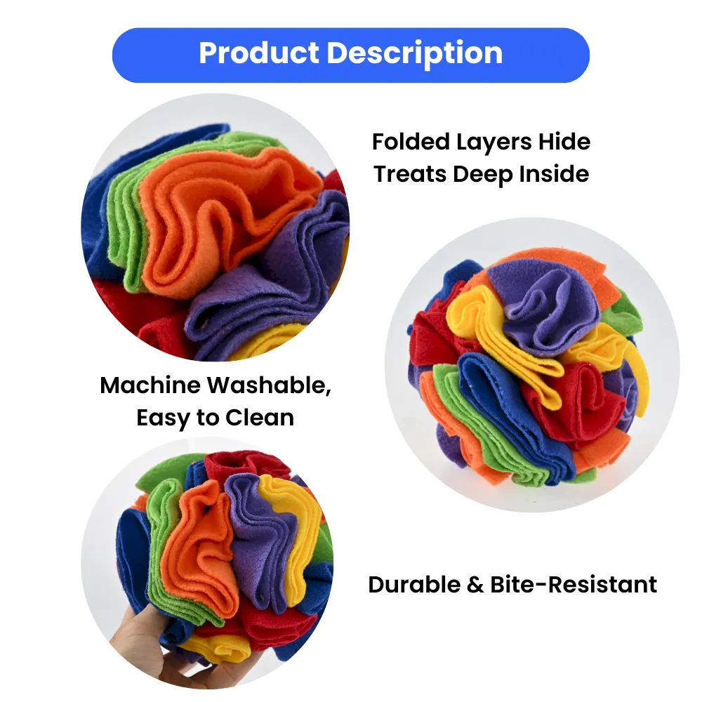Wholesale Colorful Snuffle Ball Dog Toy