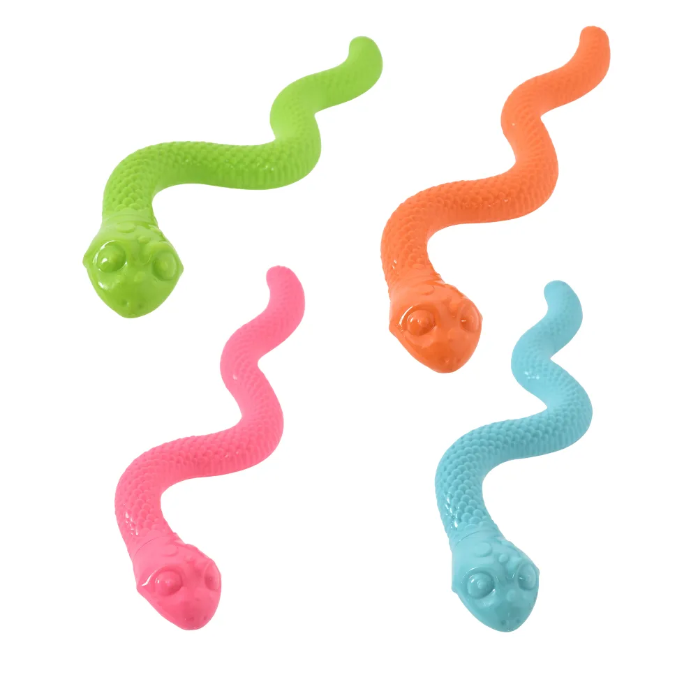 Wholesale Snake Shaped Dog TPR Toy