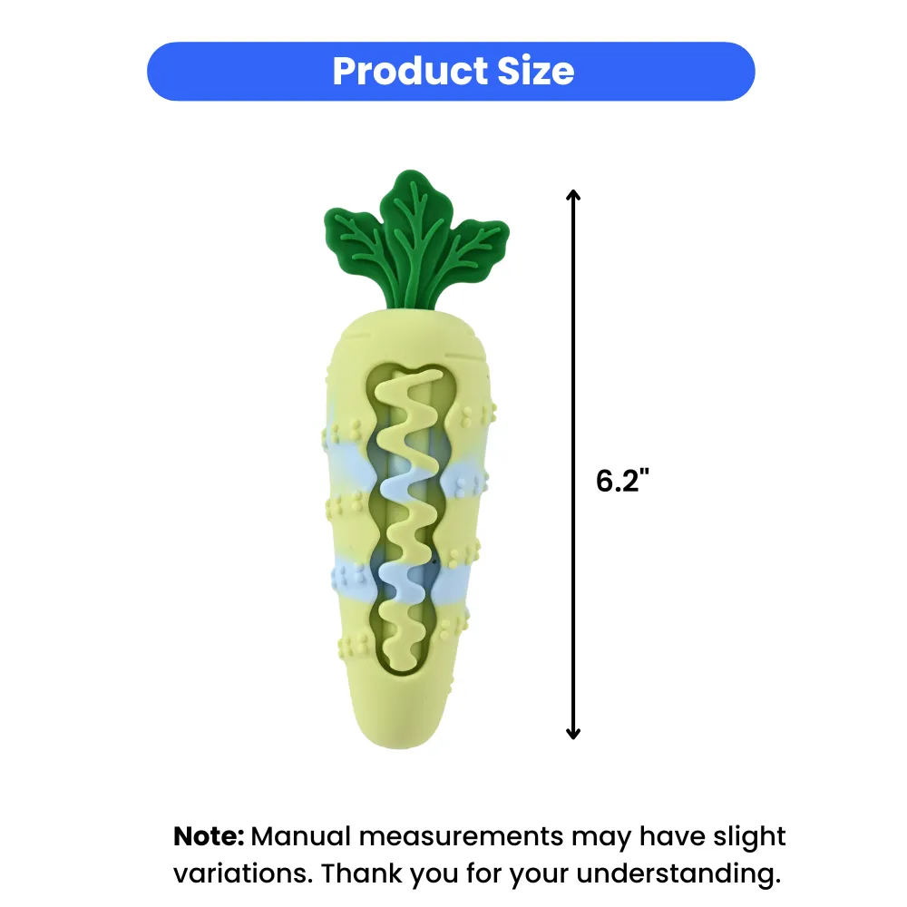 carrot chew toy dog