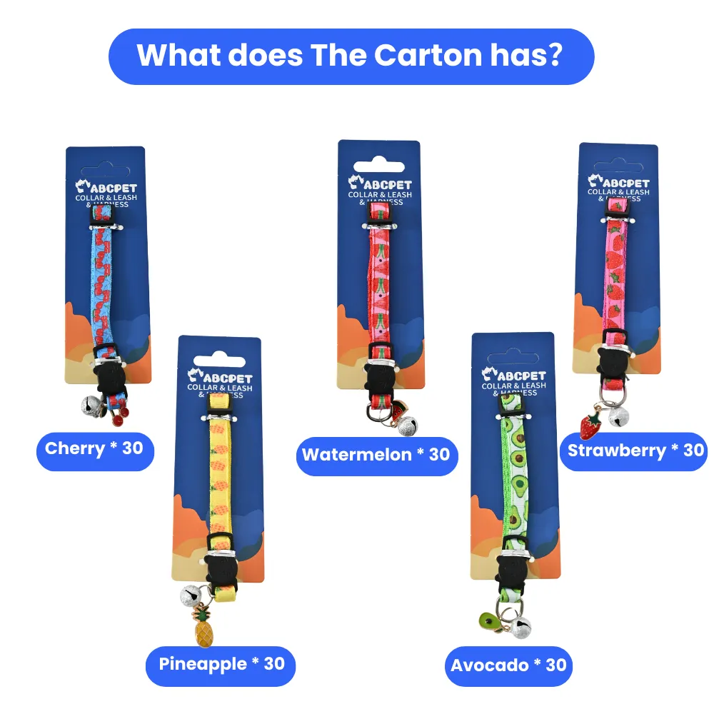 colorful Cat Collar with Bell