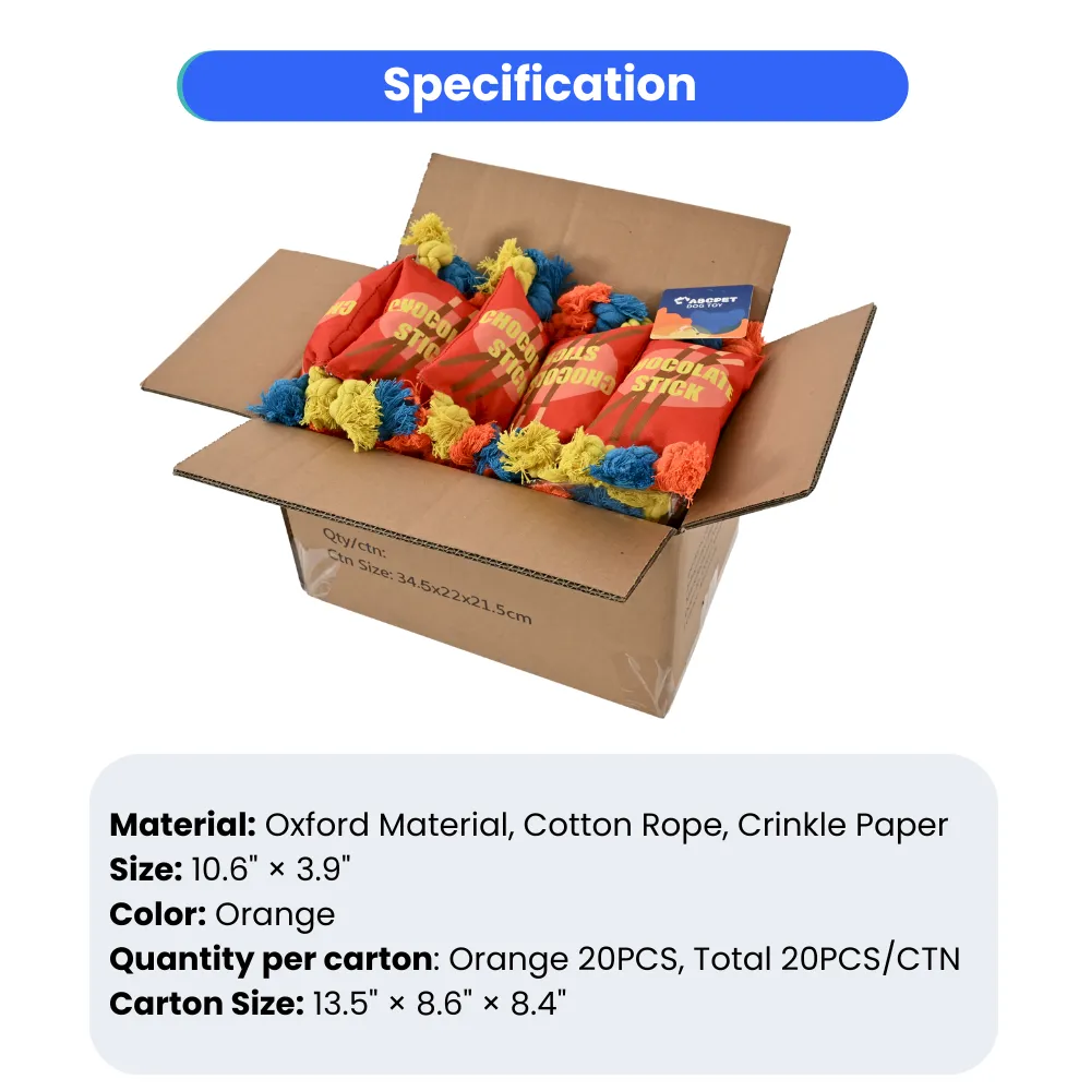 dog oxford toy with rope for puppies