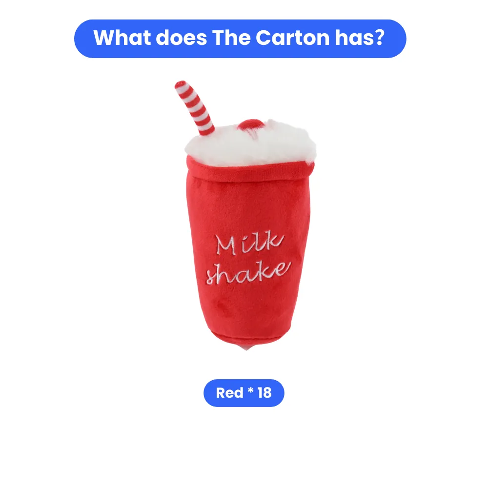 milkshake dog toy plush