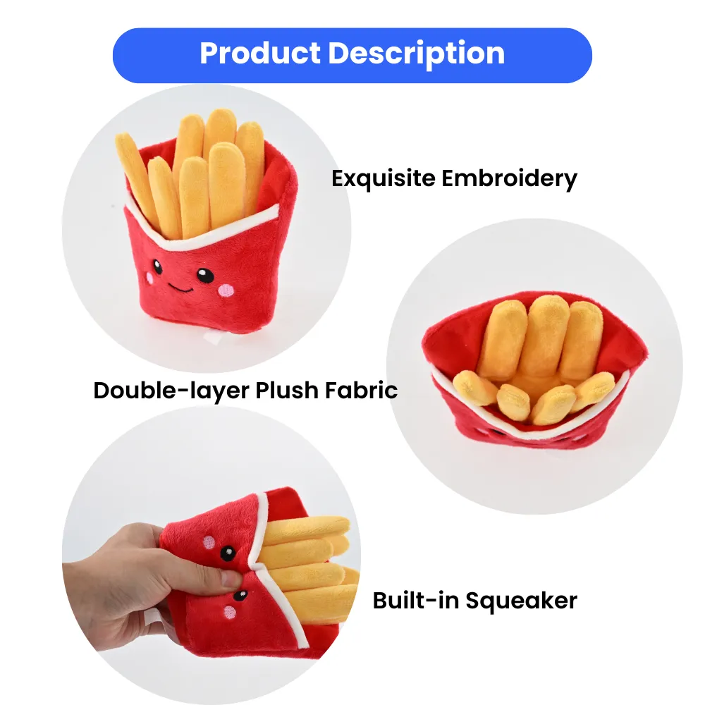 plush dog toys chips