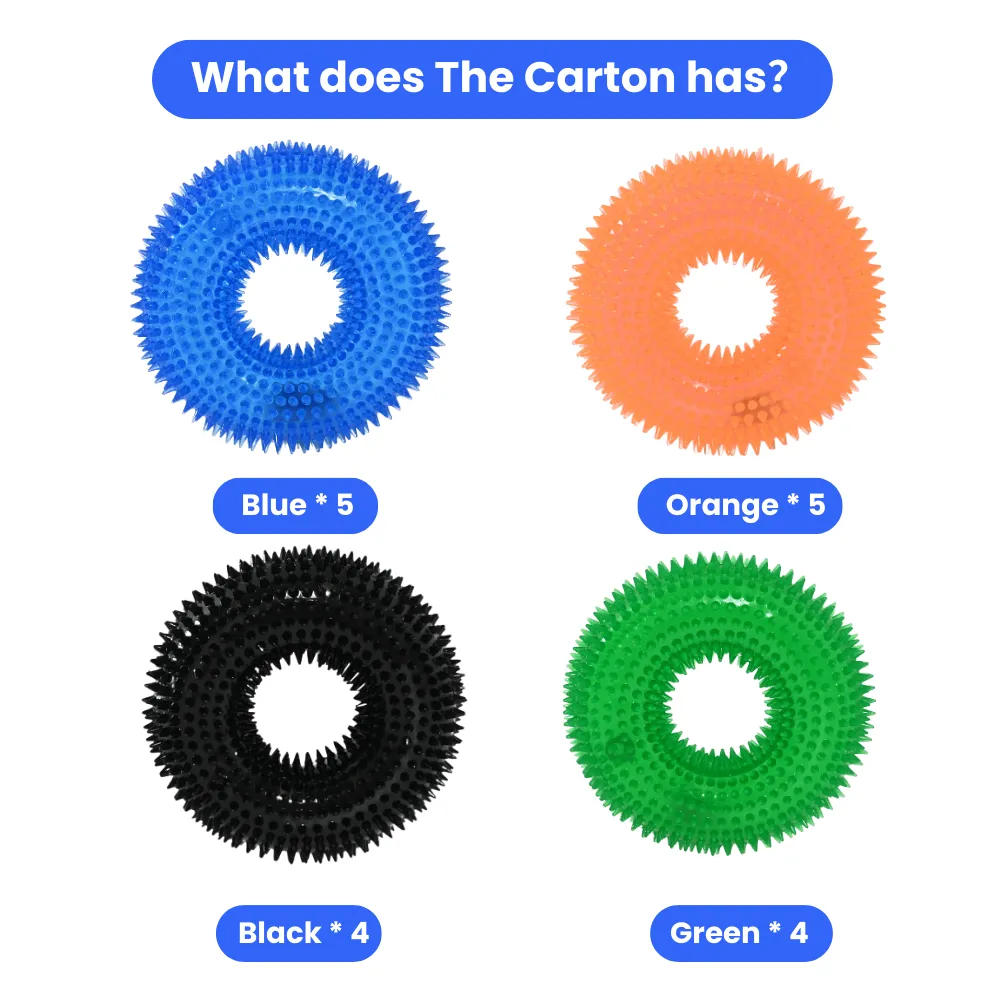 spiked ring dog toy bulk