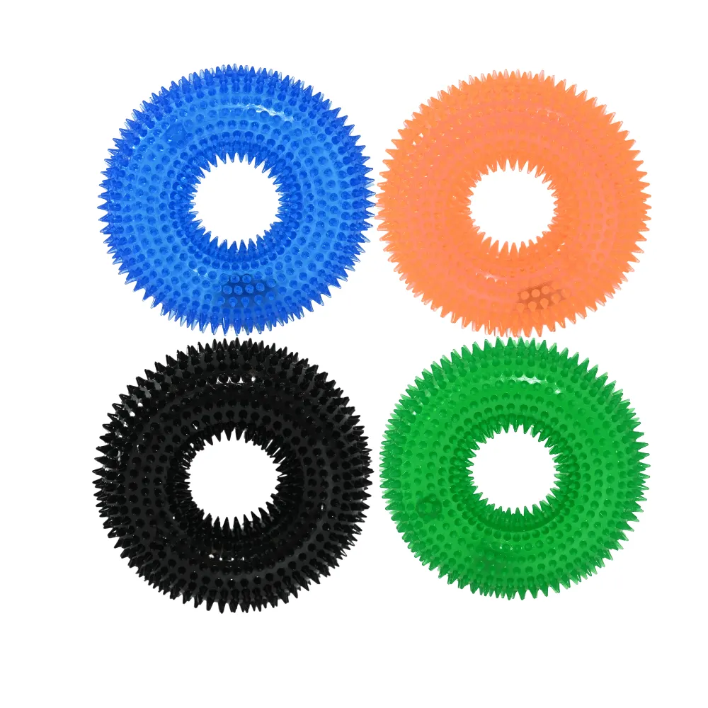 spiked ring dog toy