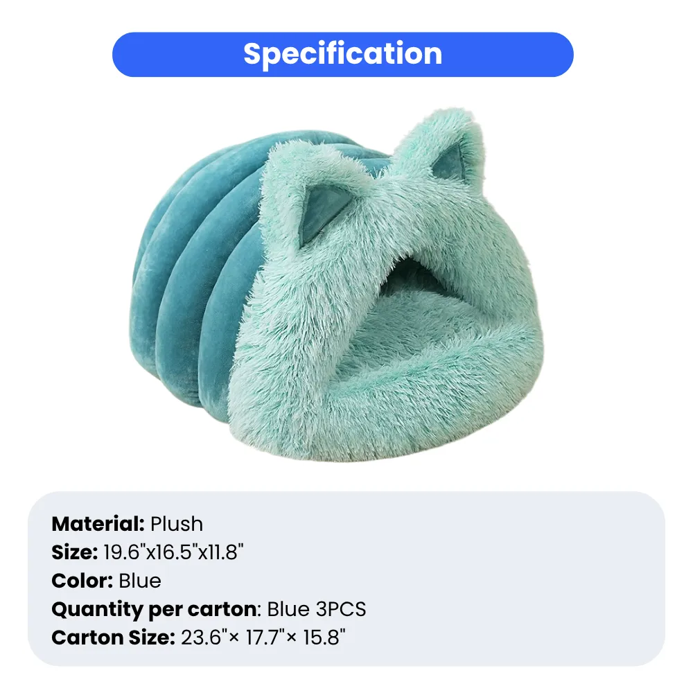 Best Soft Plush Enclosed Cat Cave