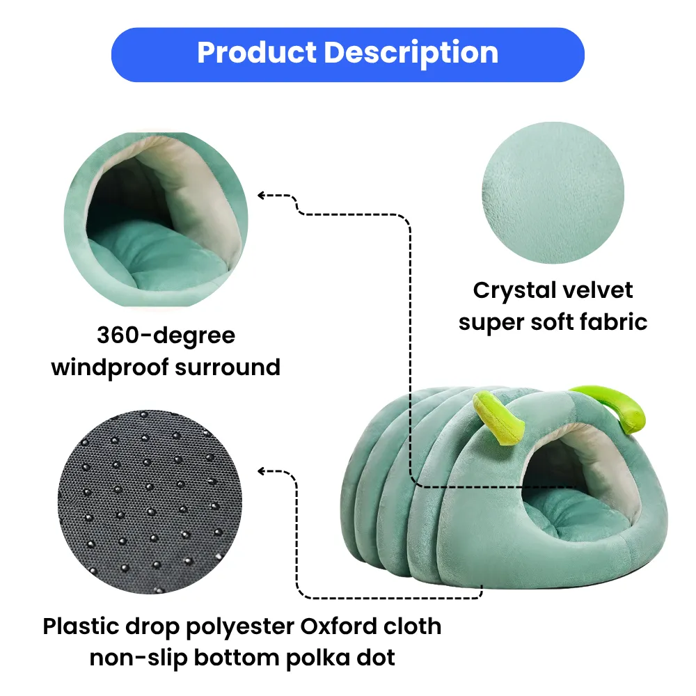 Bulk Large Size Soft Caterpillar Pet Bed