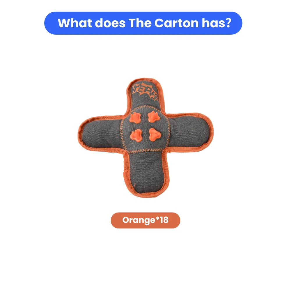 Dog Chew Toy with TPR Teeth Color