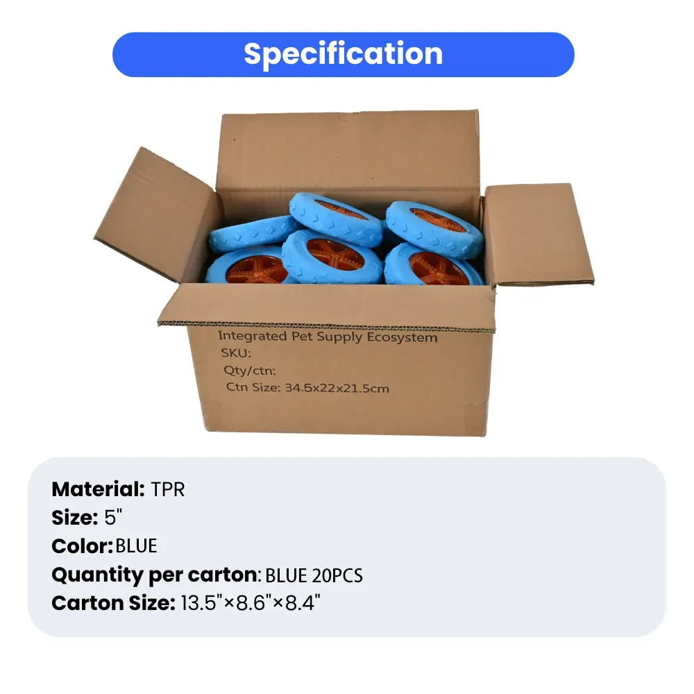 Dog TPR Floating Type Toy, Blue, 20pcsCarton