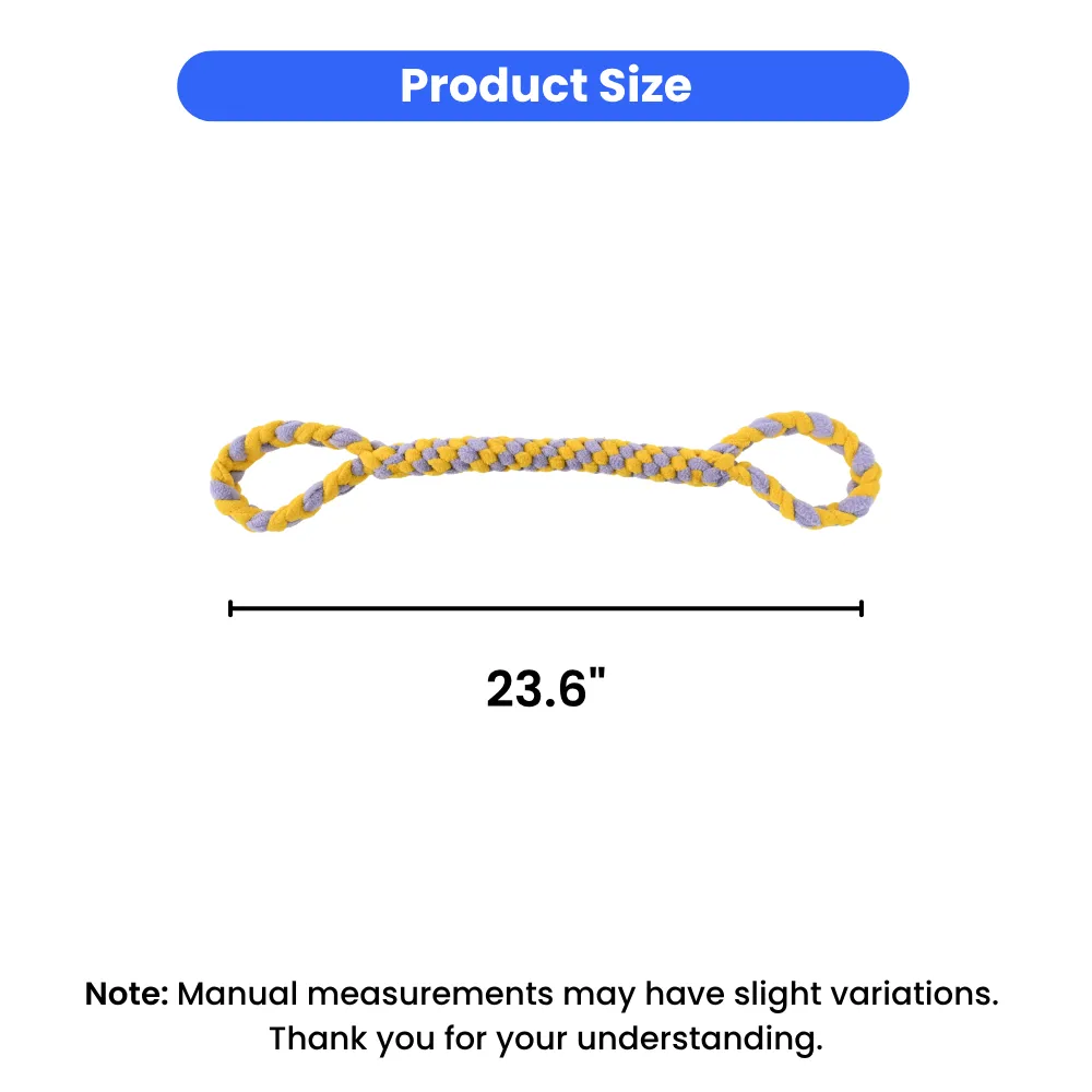 Double Handle Pet Dog Rope Toy Size