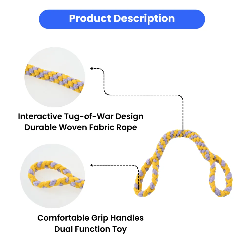 Double Handle Pet Dog Rope Toy bulk