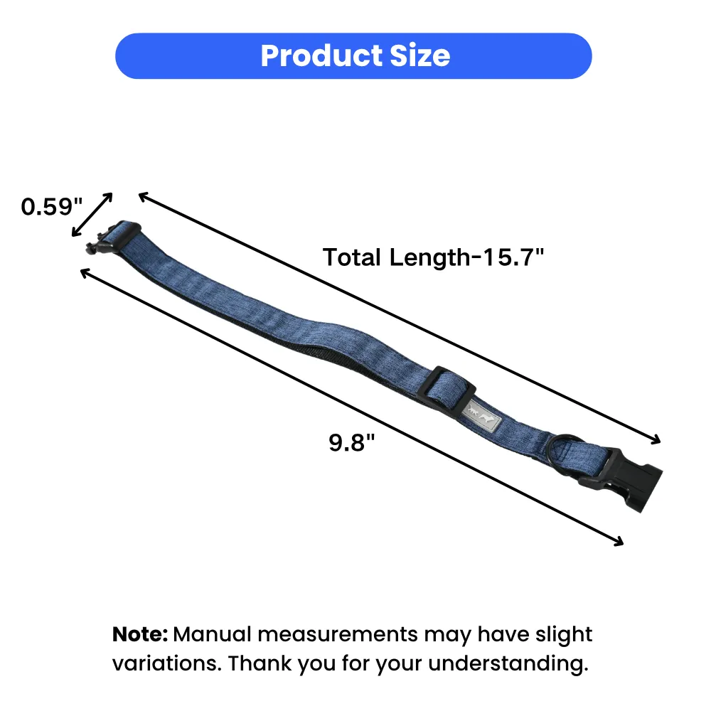 Grey Color Recycled Dog Collar