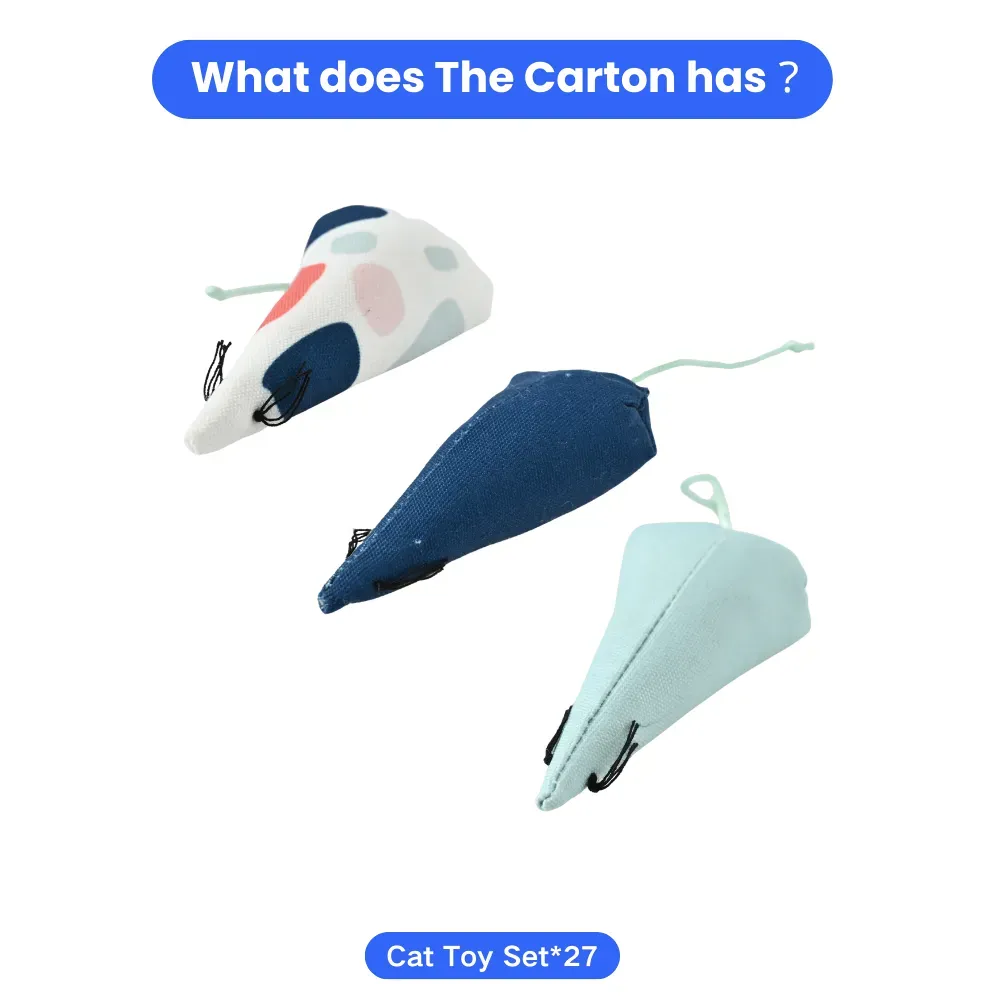 Mouse Cat Toy, Set of 3