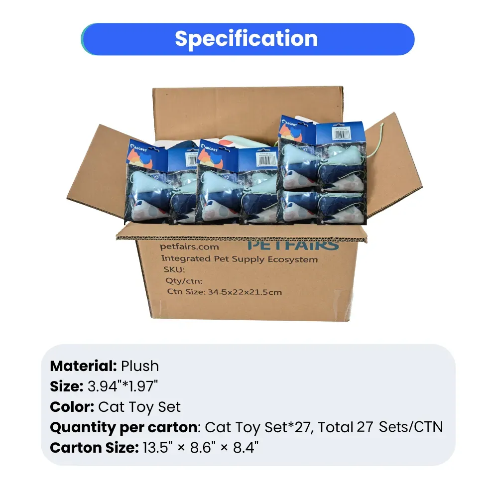 Mouse Cat Toy, Set of 3