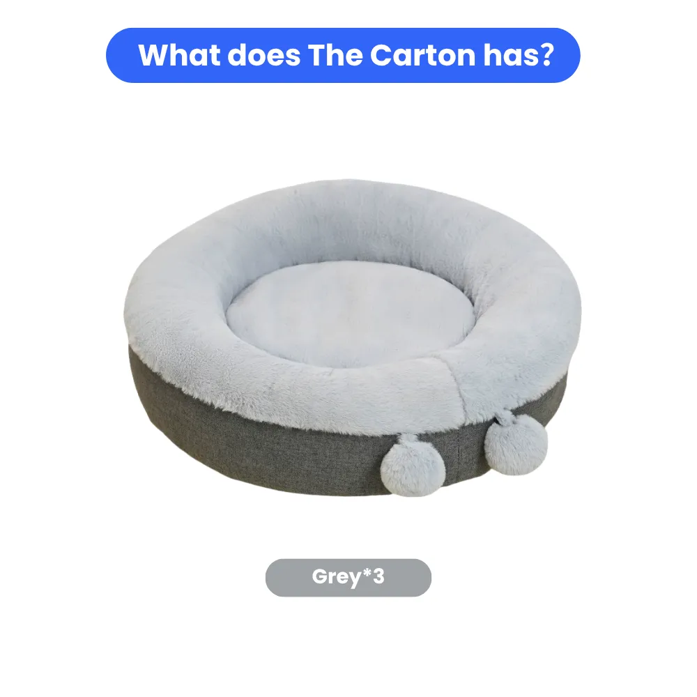 Plush Round Pet Bed Color