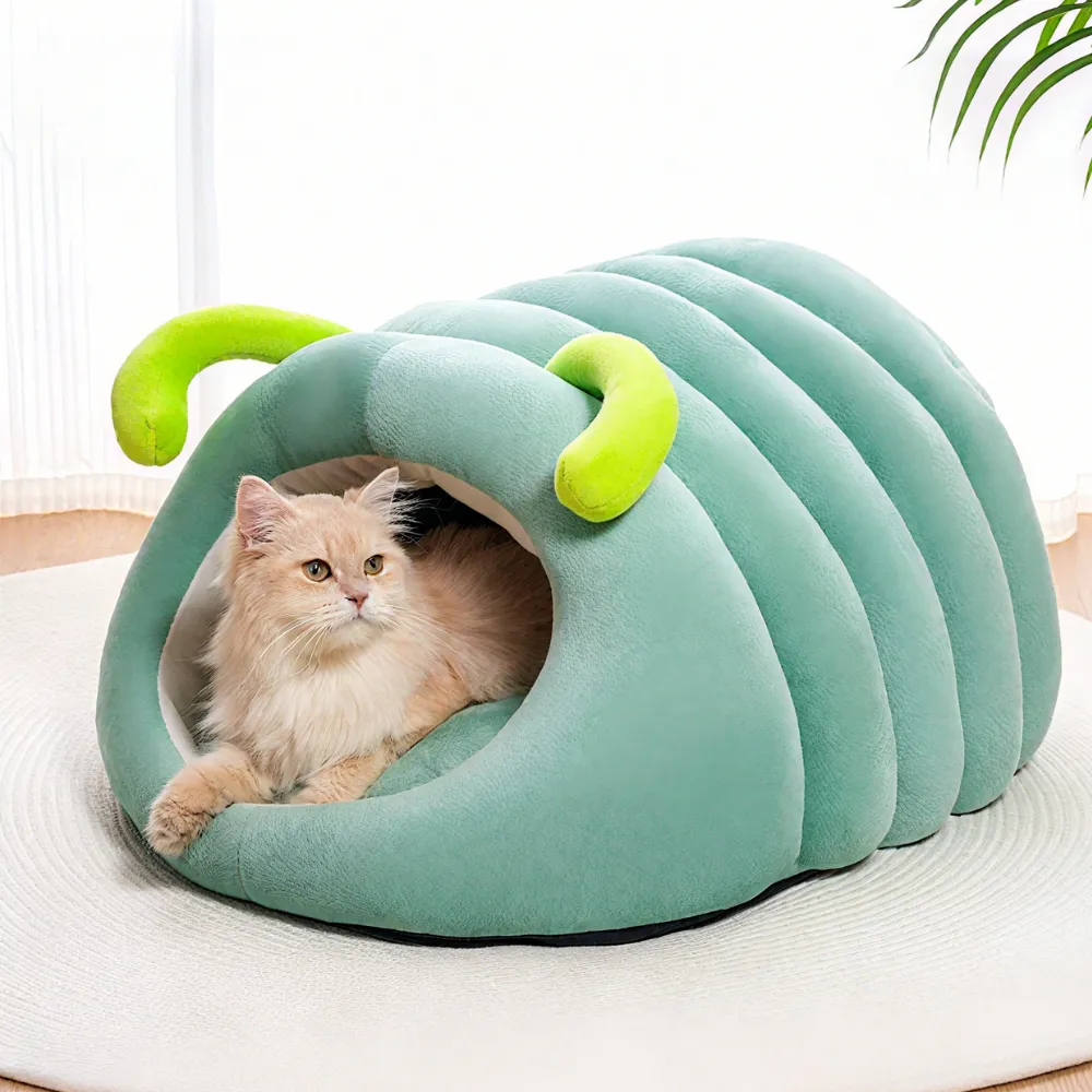 Warm Medium Size Soft Caterpillar Pet Bed