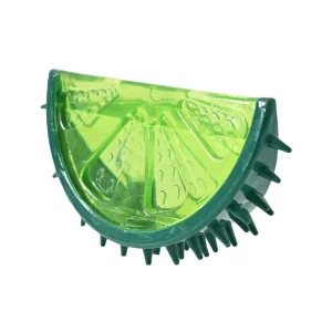 Watermelon Dog TPR Cooling Toy with Squeaker, Green,