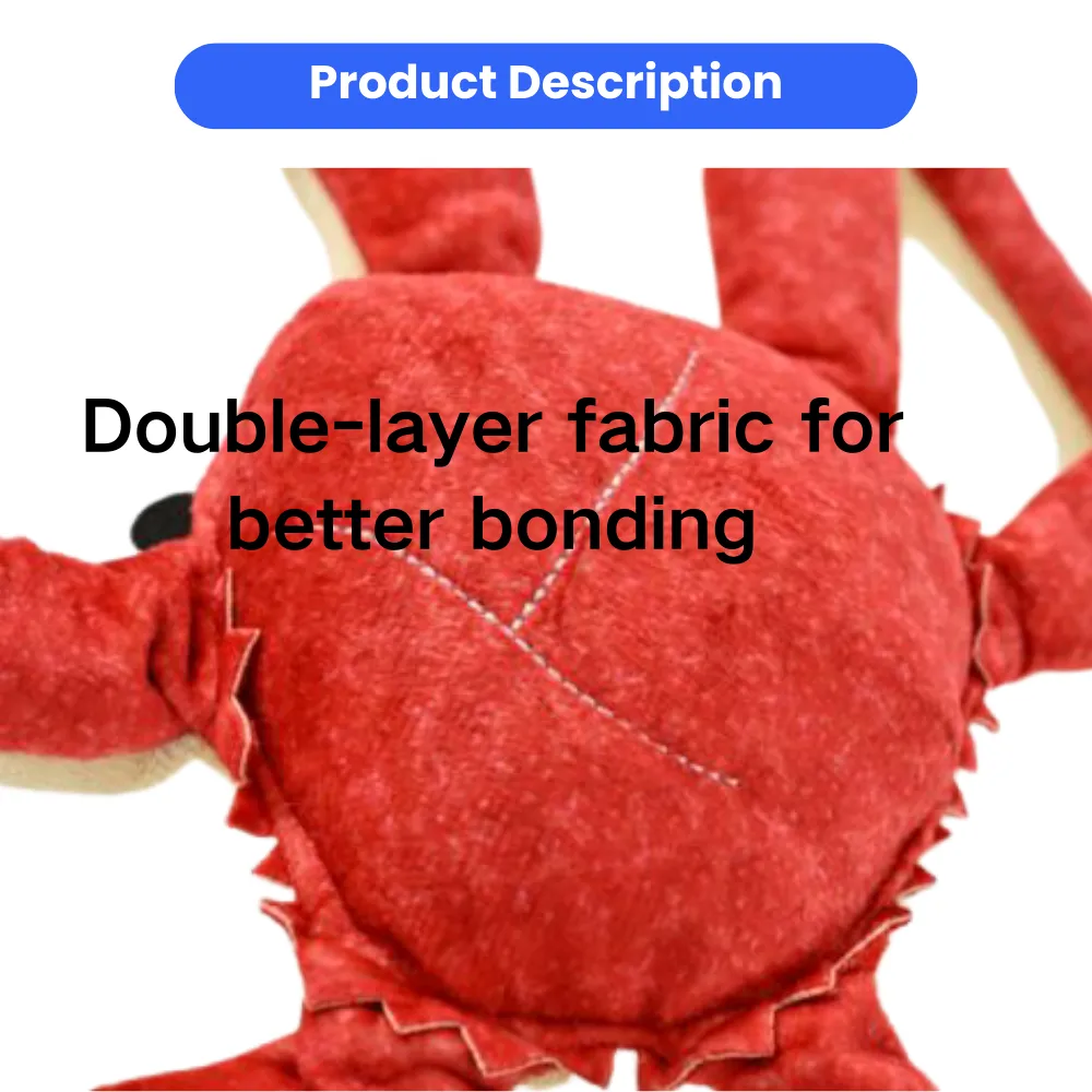 Wholesale Dog Interactive Plush Crab Toy, 13x11, 10 pcsCarton