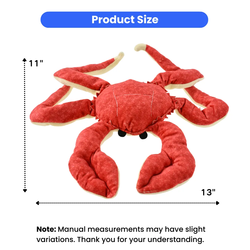 Wholesale Dog Interactive Plush Crab Toy, 13x11, 10 pcsCarton
