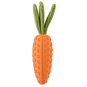 Wholesale Dog Rubber Carrot Toy with Squeaker, 8.75, 10 pcsCarton