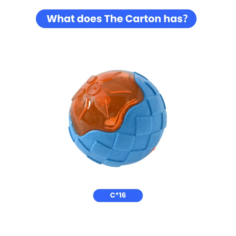 Wholesale Dog TPR Floating Ball Toy, Blue, 16pcsCarton