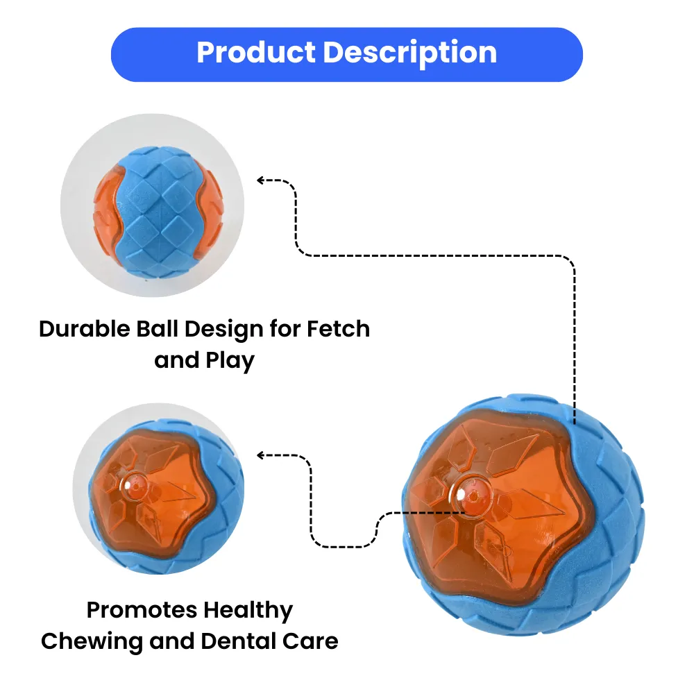 Wholesale Dog TPR Floating Ball Toy, Blue, 16pcsCarton